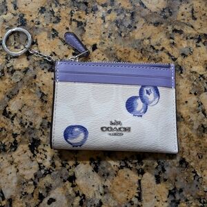Coach Blueberry Pattern Card Holder